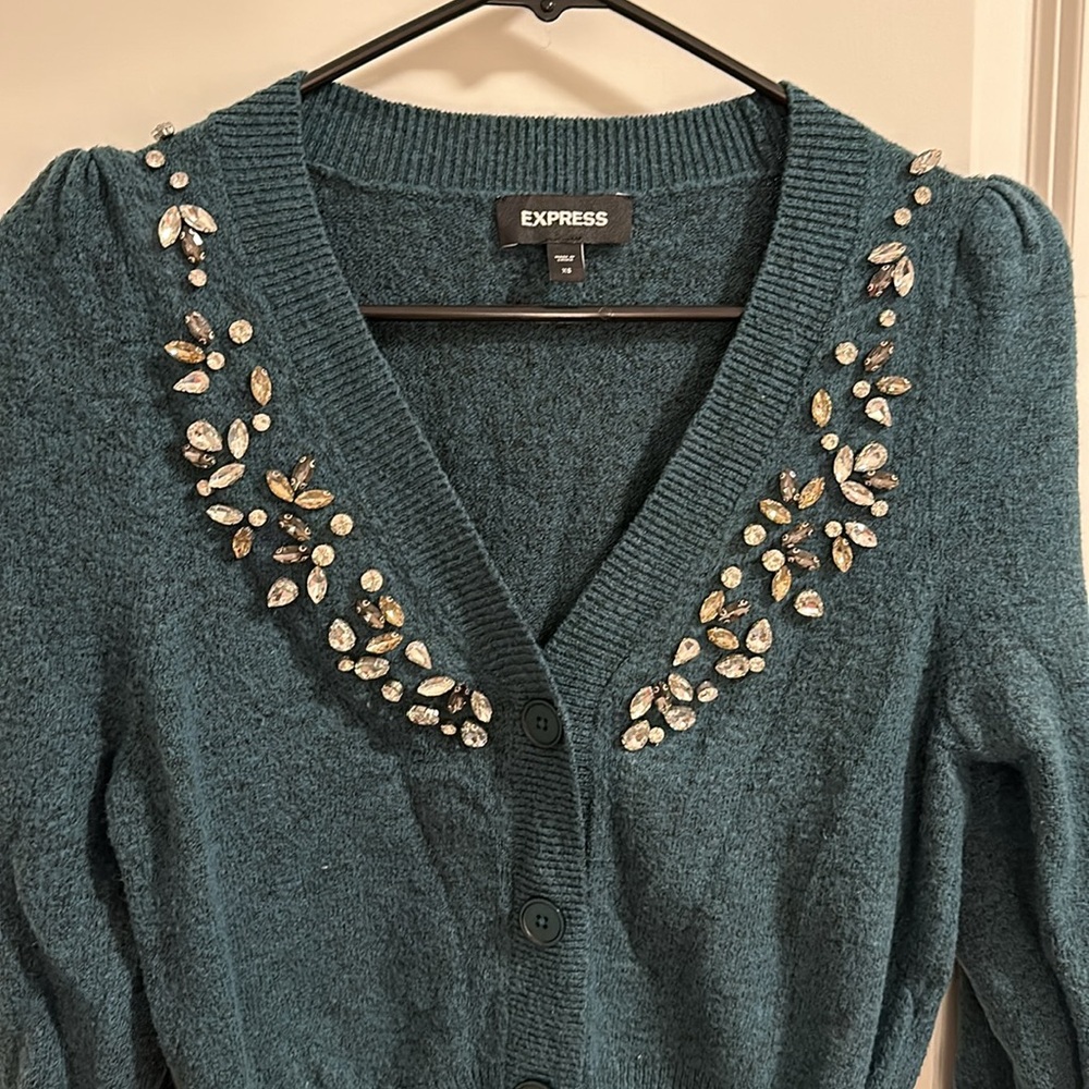 Express Rhinestone Embellished Sweater - Picture 2 of 5